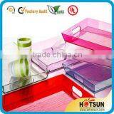 Customized High Quality Clear Acrylic Tray With Insert thumbnail-1