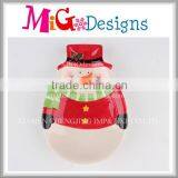Snowman Shaped Dish Wholesale Christmas Plate Ceramic