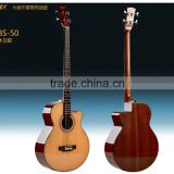 Fashion design A grade spruce & sapele 4 strings wood bass guitars