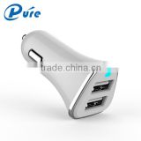 LED Display Car Charger 2 Colors Car Adapter Charger Mobile Phone Charger for iPhone/Samsung/Tablet