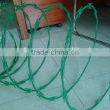 Painting Concertina Wire Razor Barbed Wire Mesh