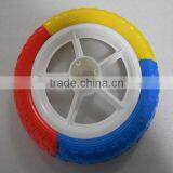 12 inch foam filled plastic baby carriage wheel / baby stroller wheel