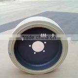 Scissor Lift Platform Solid Tire With REACH Certification and Different Colors Rims With Brake thumbnail-2