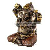2" Mini Ganesh Hindu Elephant God of Success thumbnail-1