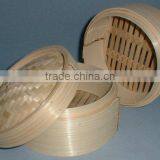 Round Shapenatural Mountain Bamboo Material Food Dumpling Steamer thumbnail-2