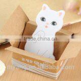 Promotional Creative Lovely Cat Adhesive Sticky Notes Memo Pad thumbnail-3