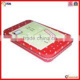 Rectangle Chocolate Flocking Gift Tin Box