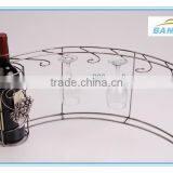 Wine Rack, Cast Iron Wine Rack, Wine Bottle Holder Metal thumbnail-1