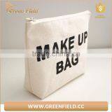 White Cotton Cosmetic Bags Natural Cotton Cosmetic Bag thumbnail-2