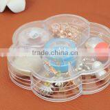 Plum Blossom Shape 7Lattice With Cover Storage Box thumbnail-3