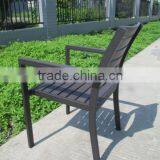 Grey Plastic Wood Arm Chair Cheap Outdoor Chairs thumbnail-4