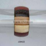 Wooden Bangle With Mosiac of Different Woods thumbnail-1