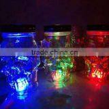 Colorful Skull Head Shape Glass Drinking Cup; Skull Head Glass Mason Jar thumbnail-3