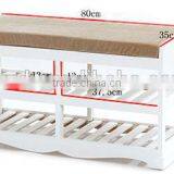 Solid Wood With Pads Two Layers of Stool in Shoes thumbnail-4