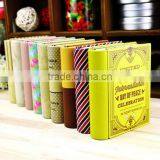 Wholesale Decorative Metal Book Shape Tea Sugar Coffee Cookie Candy Tin Canister thumbnail-2