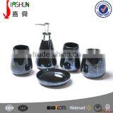 Colorful Pearl Glaze Bathroom Accessories Sets thumbnail-3