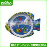 100% Melamine Food Grade Elephant & Crane Printed No-toxic Kids Dinnerware Set thumbnail-5
