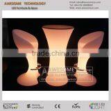 Pink Plastic Led Bar Stool and Romantic Cocktail Bar Table thumbnail-2