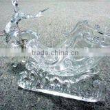 2016 Hot Sale Three Acrylic Reindeer and Sleigh Christmas Decoration thumbnail-6