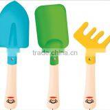 Hot Sale Kids Gardening Tools Set Wood Handle Printed, Children Gardening Tools thumbnail-6