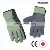 High Breathability Green Stretch-spandex Back Working Glove