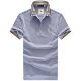 Yixigeluo Middle Aged Men's Thin Short Sleeve T-shirt, Business Straight Cylinder Type Breathable T-shirt thumbnail-2