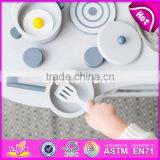 2017 новый дизайн веселая белая деревянная детская кухня для игр W10C253 thumbnail-6