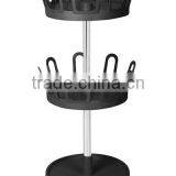 Swivel ABS Slippers Rack, 2-tier Waterproof Shoe Rack,round Shoe Rack thumbnail-4