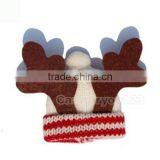 Lovely Wine Bottle Elk Cover Xmas Santa Table Decor Christmas Bottle Cap Party Gift thumbnail-6