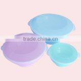 3 Pcs Plastic Salad Bowl With Lid Salad Bowl thumbnail-2