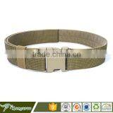 Brown Tactical Belt With Buckle Metal Military thumbnail-2