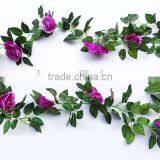 16 Flower Heads Artificial Rose Flower Garland for Wedding thumbnail-4