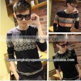 2013 New Stylish Men's Korean National Style Long Sleeve T-shirt In Slim Design thumbnail-1