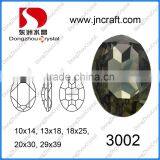 Factory Price DZ-3002 Decorative Lead Free Oval Light Siam Crystal Stone for Garment Accessories thumbnail-5