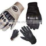 Carbon Fiber Shell knuckle protection sports safety gloves Genuine leather tactical gloves