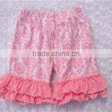 2016 China Yiwu Product and Wholesale and EXW Price Cotton Shorts With Rufffle for Baby Kids for Summer and Sport Wearing thumbnail-5