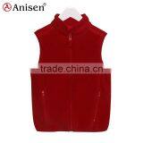 2017 Design China Products Plain Custom Women's Zipper-up Outdoor Polar Fleece Vest thumbnail-1