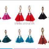 Bohemian Jewelry Gold Plated With Tassel Dangle Earrings thumbnail-1