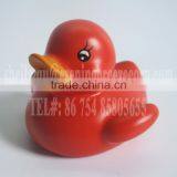 5cm Mini Orange Duck,, Mini Orange Rubber Duck, Floating Orange Bath Duck With Logo Imprint thumbnail-1