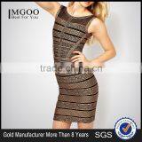 MGOO Imported Women Wholesale Dresses OEM/ODM Vintage Print Sleeveless Cocktail Dress Sheath Sexy Party Dress H290 thumbnail-4