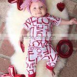 YF71236 Autumn 2017 Newborn Clothing Love Letter Printing Baby Clothes thumbnail-1