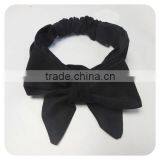 2017 New Fashion Cotton Knot Messy Bow Baby Girls Headband thumbnail-2