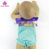 OEM Manufacturer Boutique Baby Swimwear Kids Sequins Beachwear With Headband thumbnail-4