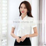 Women White Formal Uniform Shirts Designs/ladies Formal Shirt Design thumbnail-1