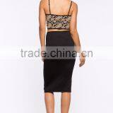 Elasticized Waist Bodycon Fit Pencil Skirt Ladies Office Skirt Wholesale thumbnail-5