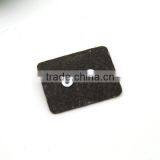 Black PU Leather Sew on Patches Labels With Matt Black Metal Plates Manhood Clothing Label for Jeans/jacket PLB-003 thumbnail-2