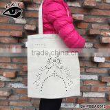 Large Capacity Rhinestone Women Canvas Transfer Tote Bag thumbnail-1