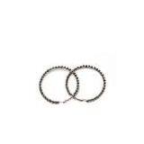 Large Rhinestone Crystal Bridal Hoop Earrings for Women ER4030 thumbnail-1