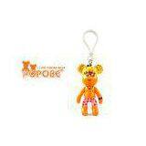 Cute Summer Holiday Gift Vinyl POPOBE Bear Keychain OF Yellow S10