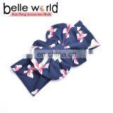 High Quality Floral Bowknot Baby Headband Large Bow Cotton Headband for Children thumbnail-6